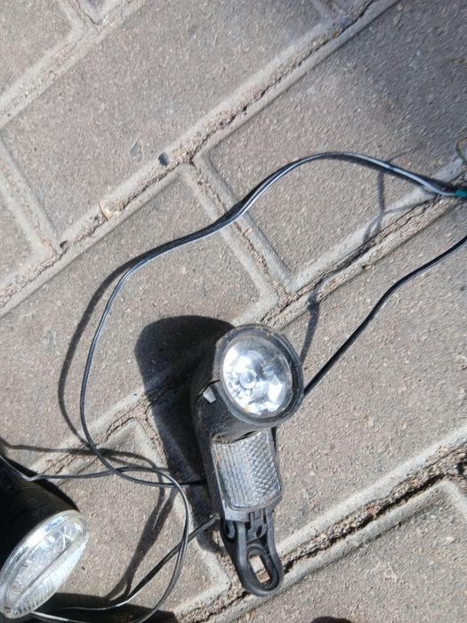 Zestaw pięciu lampek rowerowych led