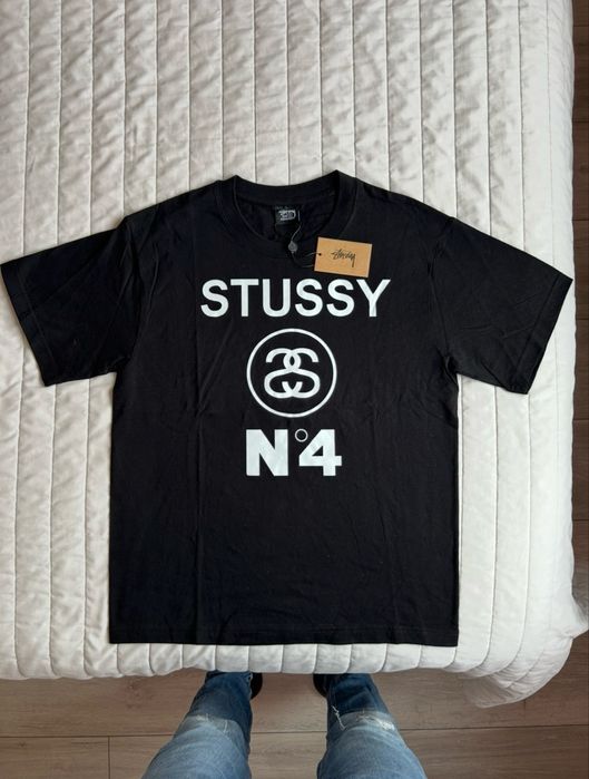 Stussy Koszulka z Logo Nowa Czarna M
