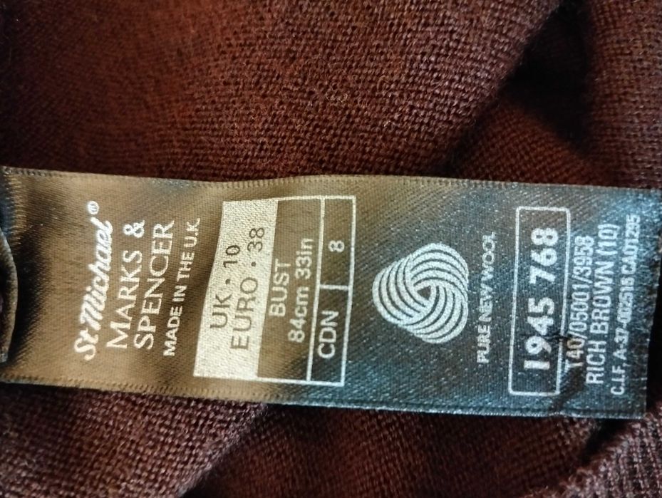 Гольф водолазка свитер St. Michael M&S р.44-46 100% шерсть