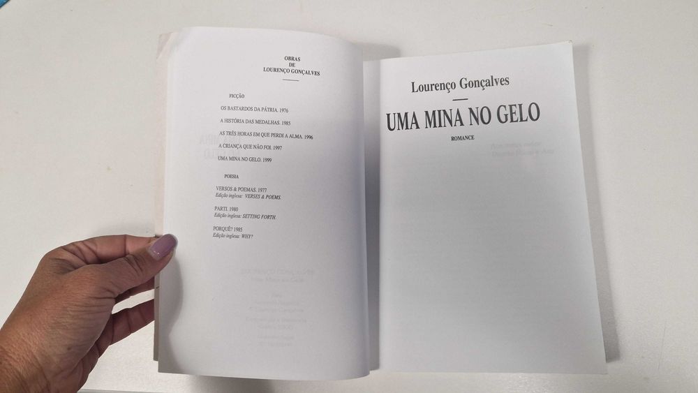 Livro Uma Mina no Gelo de Lourenço Gonçalves