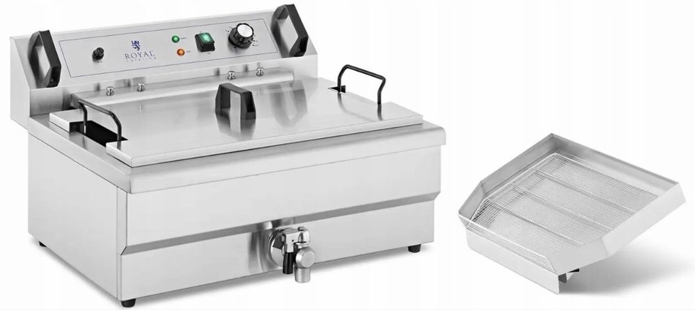 Smażalnik frytownica 23l 3kW Royal Catering RCPBG 16H 10012009