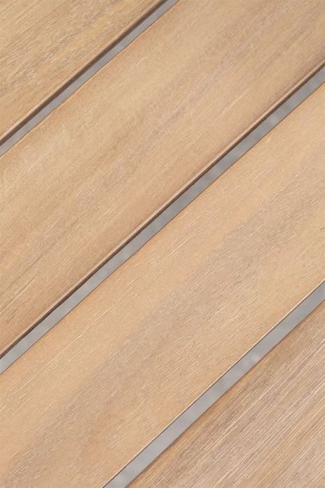 Prostokątny stolik kawowy ogrodowy 90x50 cm z drewna akacjowego Kaela