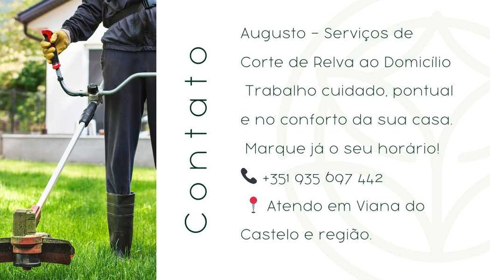 Corte de relva e limpeza de terrenos!!!