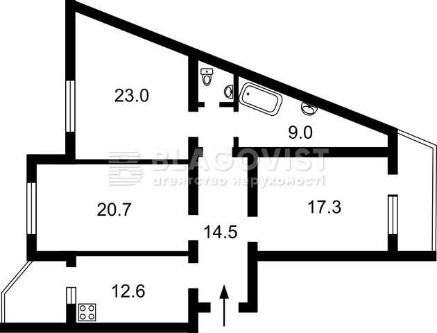 Продаж 3 кім проспект Петра Григоренка, метро Позняки!