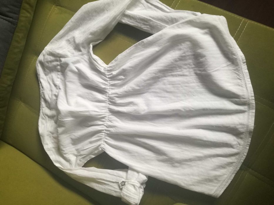 Bawełniana biała koszula na lato cache casche