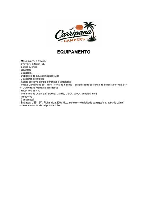Aluguer Caravana Campervan