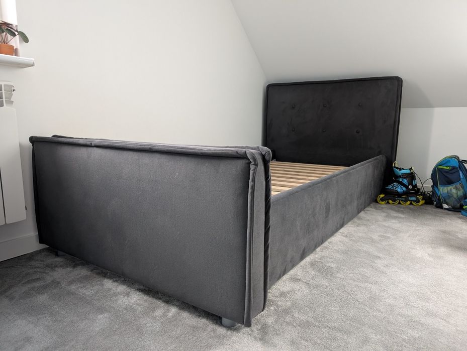 Łóżko dziecięce tapicerowane na materac 90x200