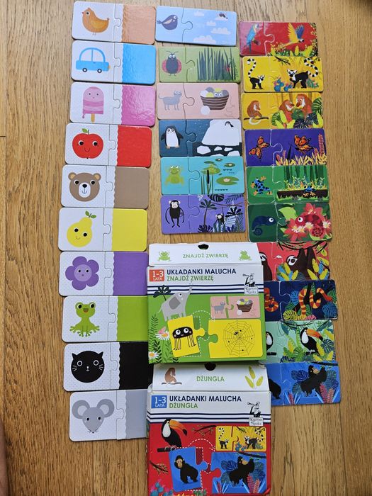 Puzzle duo dwie części rok dwa trzy lata Kapitan Nauka Czuczu