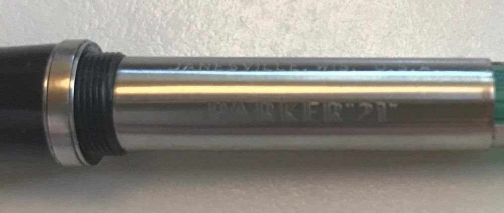 Caneta tinta permanente vácuo - PARKER SUPER "21" - Aprox. 1953/1965