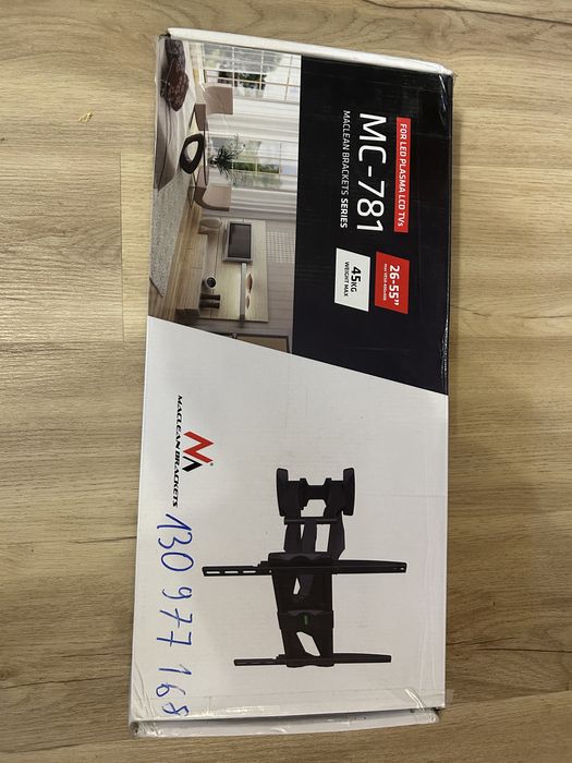 Uchwyt ścienny do TV Maclean MC-781 26–55” | Pełny zestaw