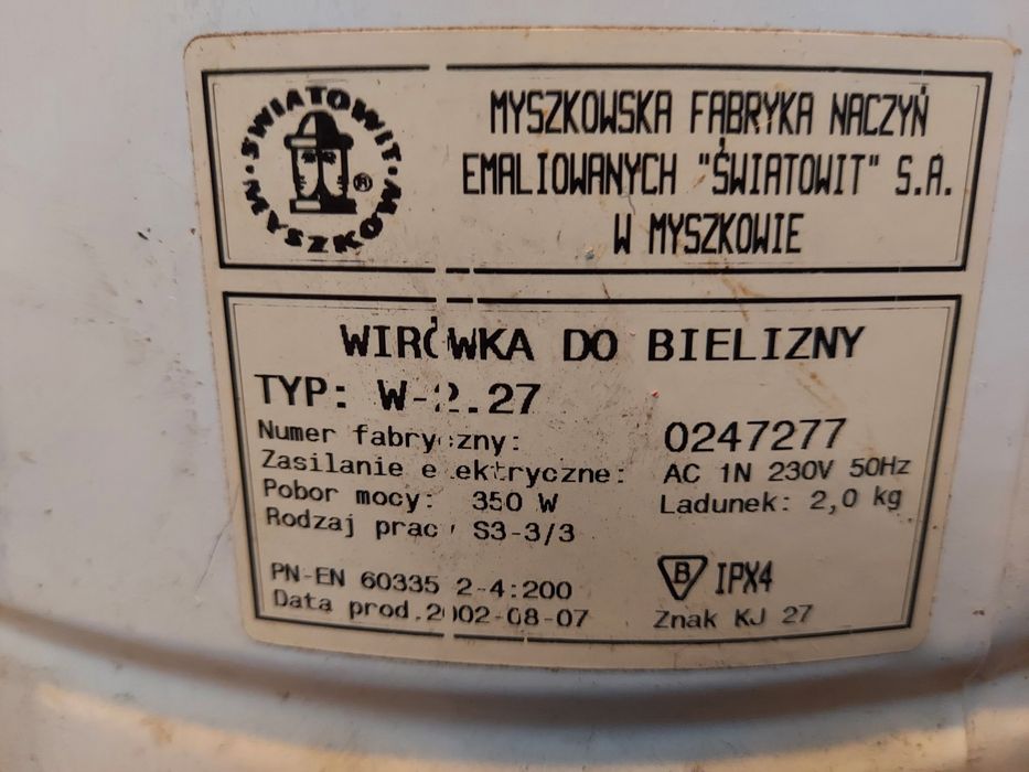 Frania wirówka do bielizny stan bardzo dobry