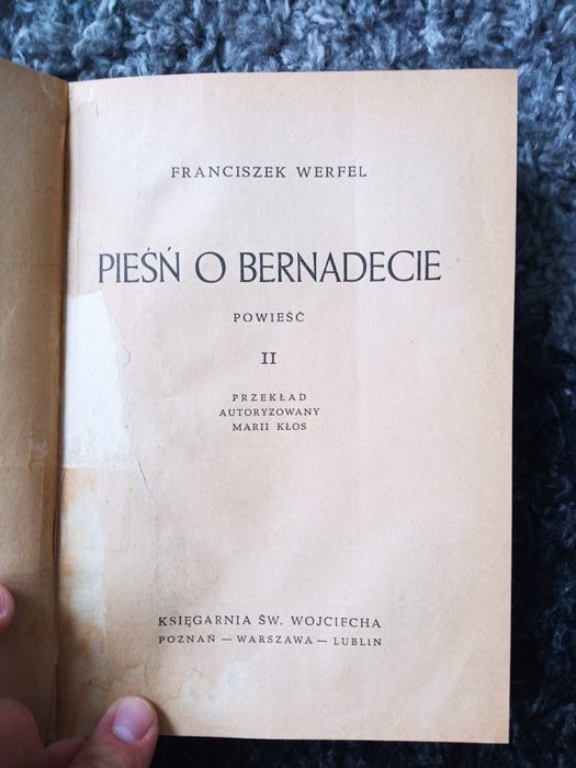 Pieśń o Bernardzie 1948 rok Tom I + II Nowe okładki!