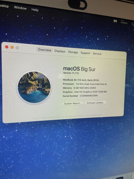 Macbook air 13 | 2014 8GB SSD