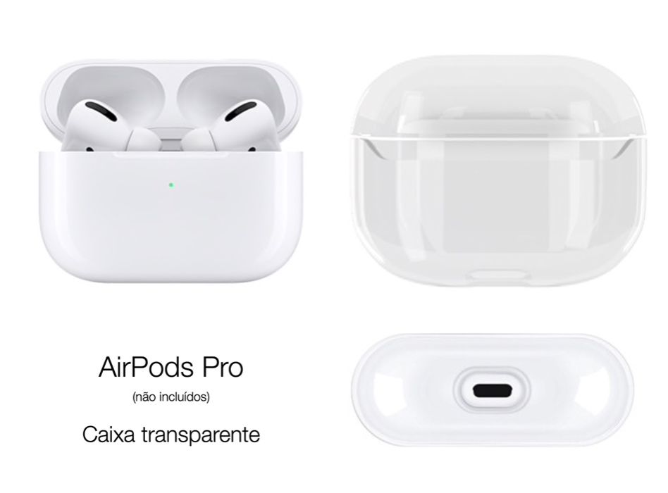 Caixa de Proteção AirPods Pro (transparente) NOVA