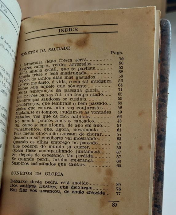 Sonetos do Amor, da Saudade, da Gloria - Camões (1921, Edições Delta)