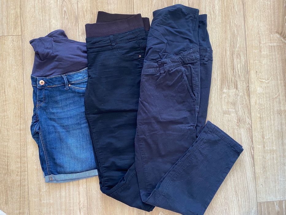 Odzież ciążowa (spodnie plus bluzki i bluza)