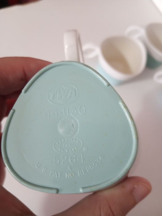 Chávenas de café , plástico TWA década 1960