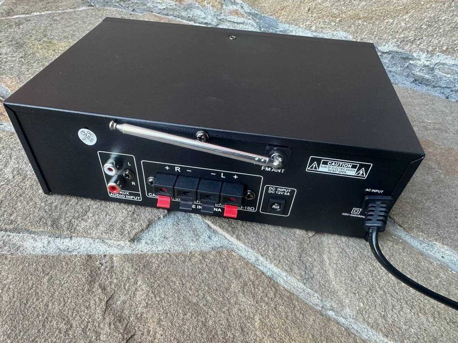 ‼️ Усилитель звука 2х300w. Ресивер. Підсилювач звуку. Караоке. Блютуз.