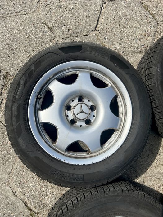 FELGI ALU + opony ZIMOWE 6mm!! MERCEDES W211 W220 W203 16” komplet!