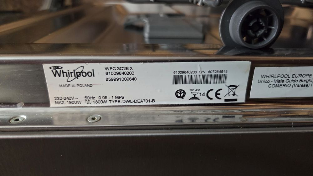 Zmywarka Whirlpool WFC 3C26 X