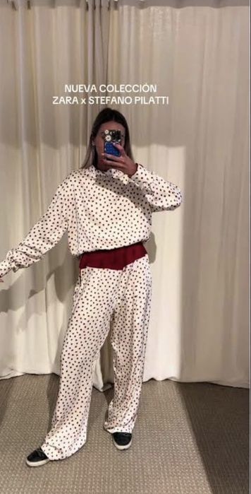 Шовкові брюки Zara, розмір L