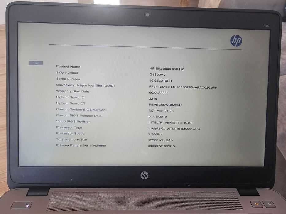 Продам ноутбук для роботи і навчання HP EliteBook 840  G2