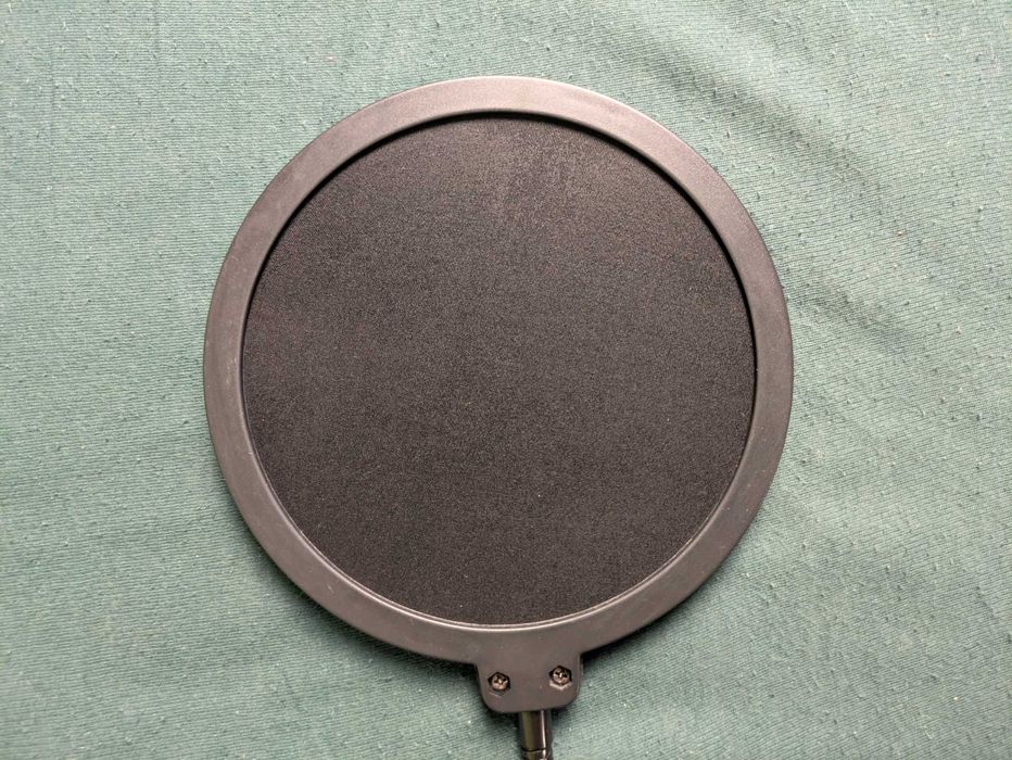 Filtr Pop do Mikrofonu, Osłona, Filter, Okrągły, 15 cm, giętkie ramię