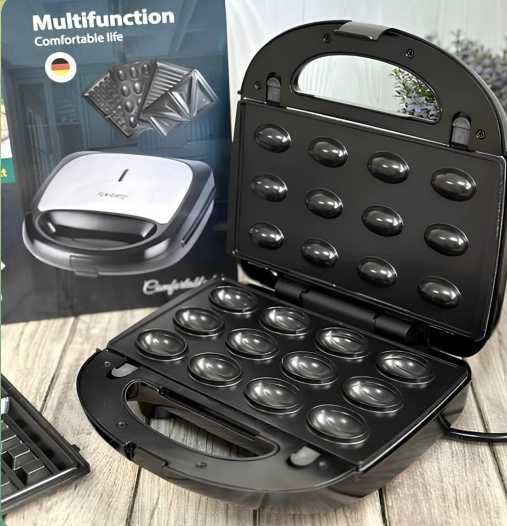 Вафельница бутербродница сендвичница орешница гриль мультимейкер