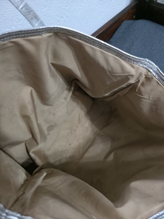 Beżowa torebka Michael Kors set zestaw Michael Kors duża torba shopper tote torba na ramię na plażę lato