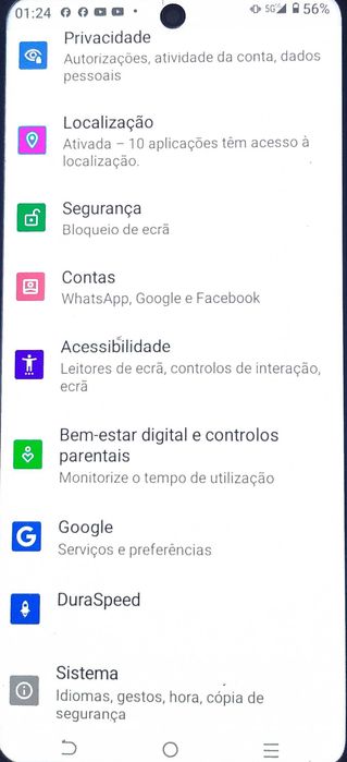Telemóvel android 5 G -  novo-Julho2026