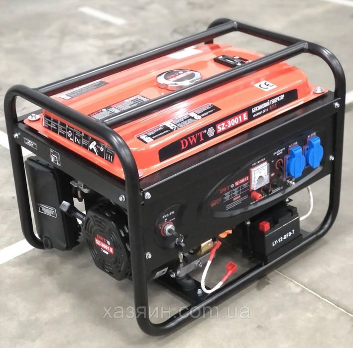 Генератор професiйний 3 кВт електростартер DWT Швейцария