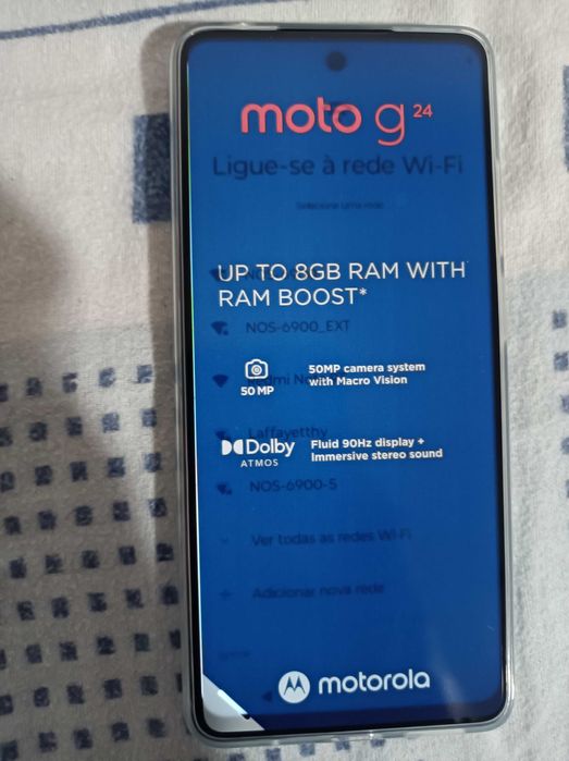 Motorola g com todos os acessórios incluídos