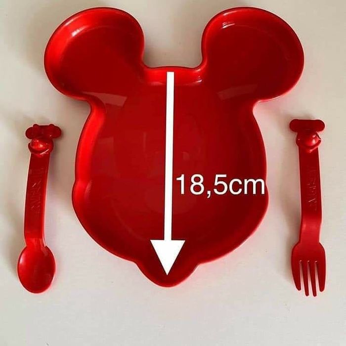 Prato Mickey com Talheres Tupperware425723227338844162