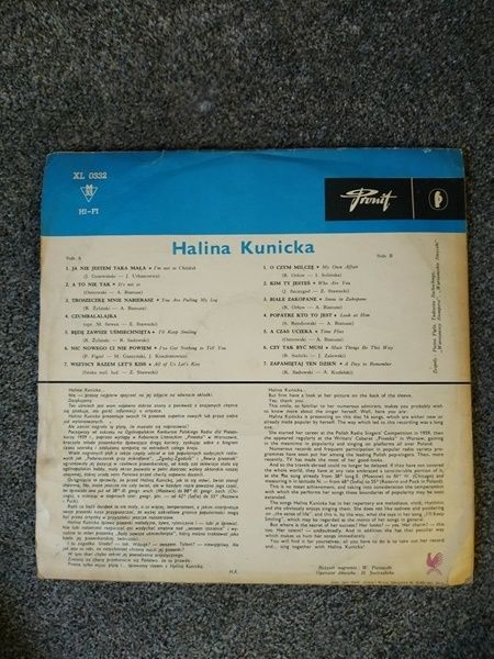 Płyta winylowa Halina Kunicka Pronit