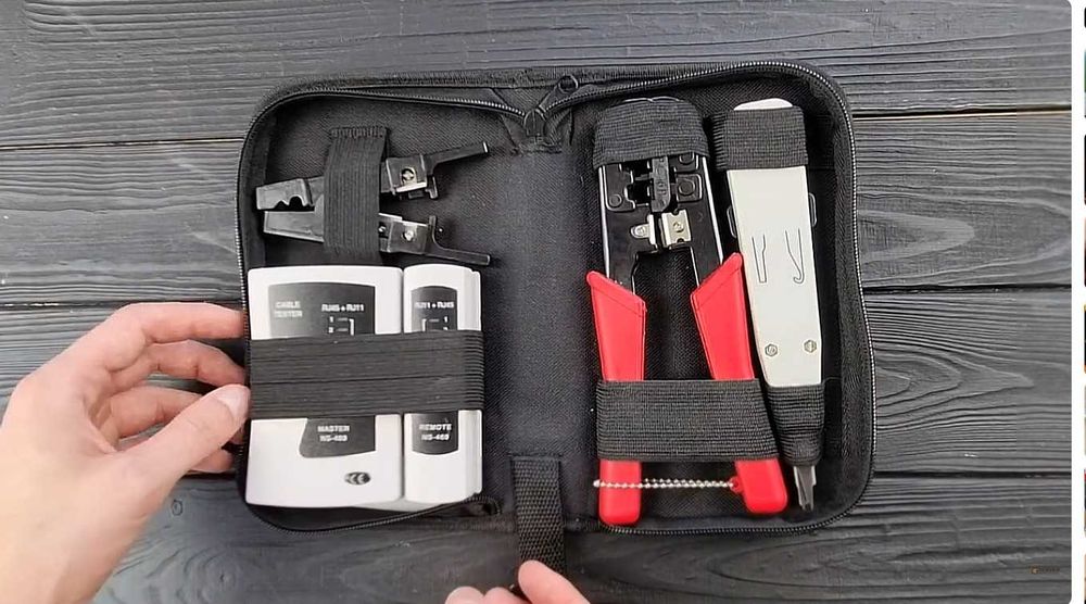 WT-4107 Набор инструментов  для работы с витой парой