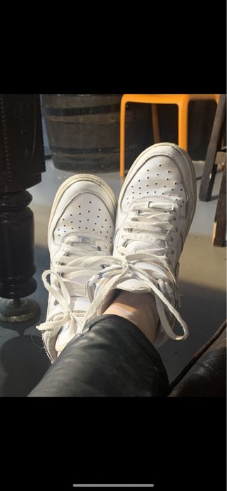 Biale buty nike air force high