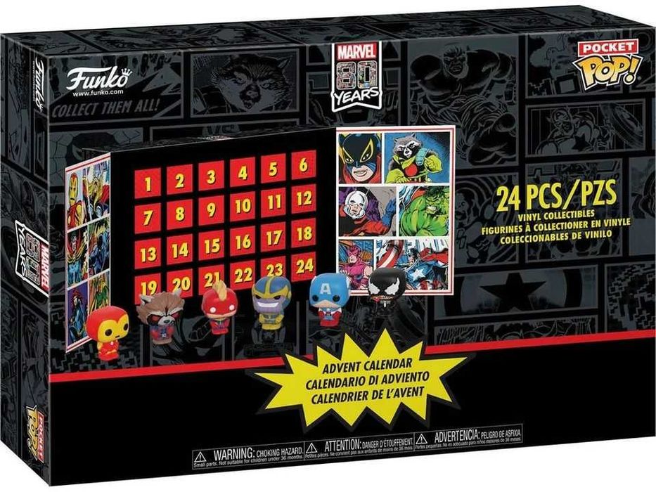 Funko POP ! Calendário Advento - Pocket Pop ! Marvel -  24 Fig . Vinyl