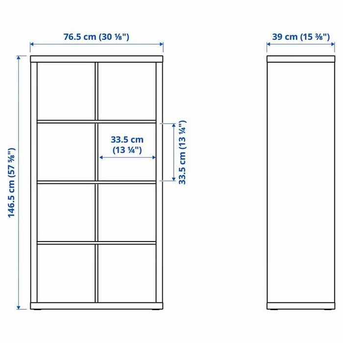 Móvel IKEA KALLAX + 8 caixas – Excelente estado
