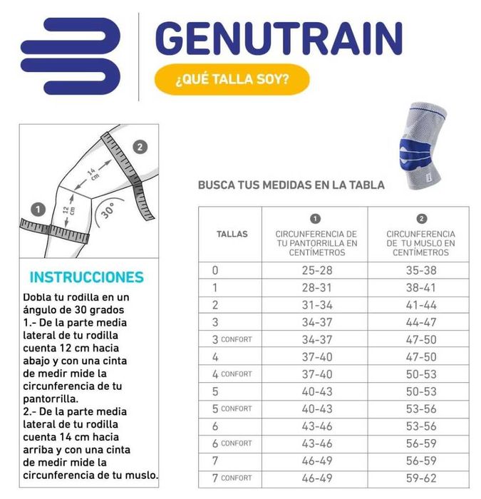 Orteza kolan Bauerfeind GenuTrain rozmiar 6