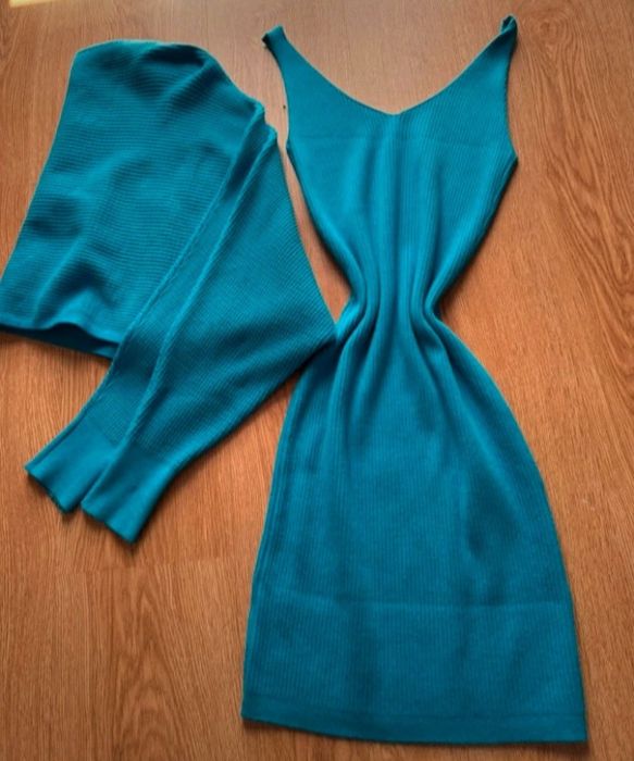 Vestido e blusa conjunto
