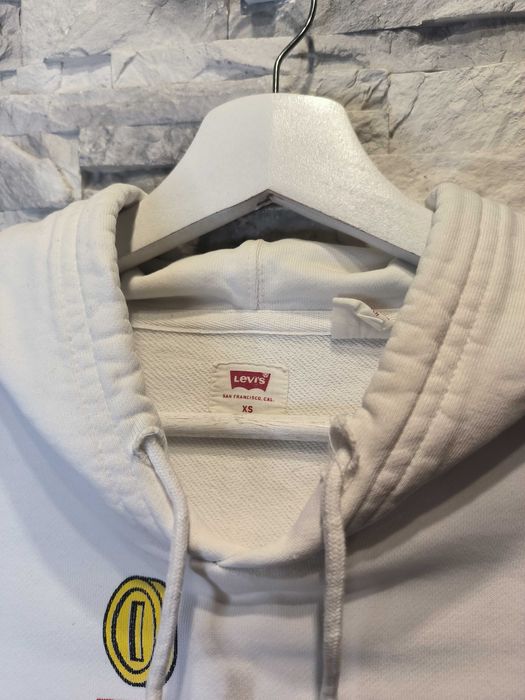 Bluza z Kapturem Super Mario Levi's Levis Biała Hoodie