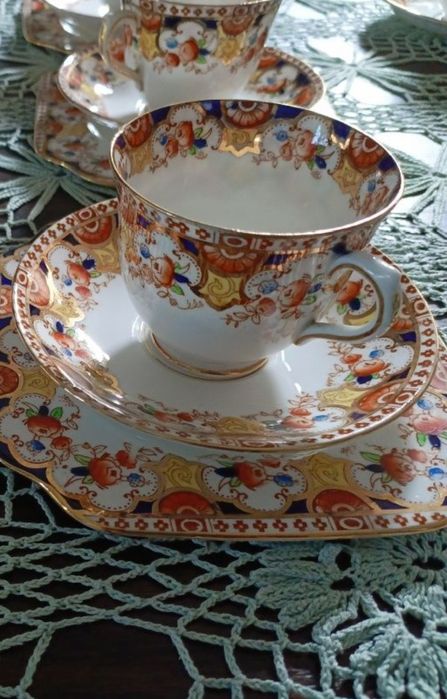 Trio angielska porcelana