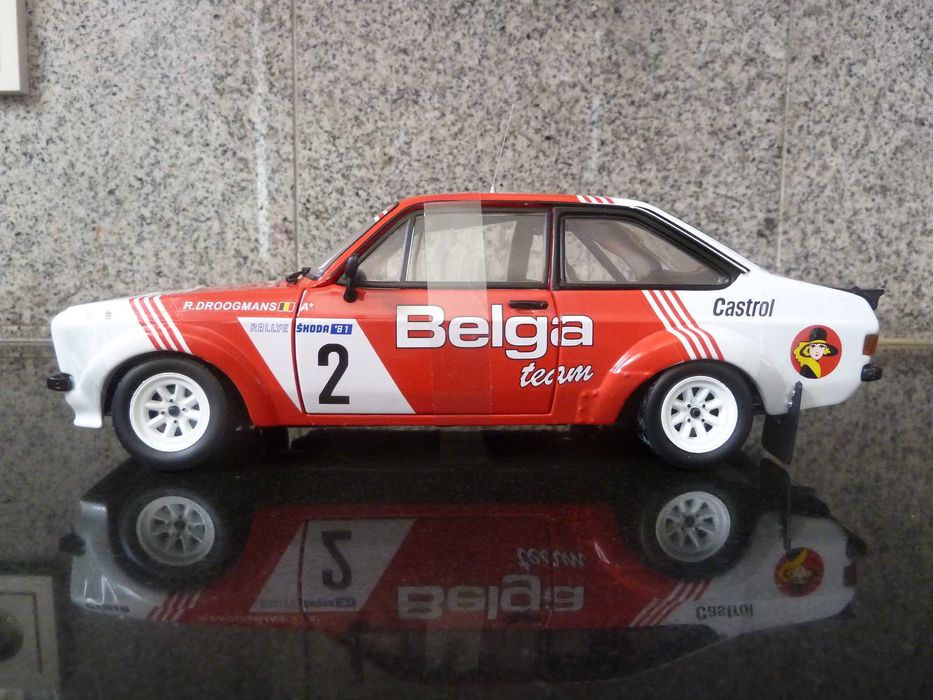 Rare 1:18 SunStar, Ford Escort RS1800, Belga Team, Winner Rallye Skoda 1981