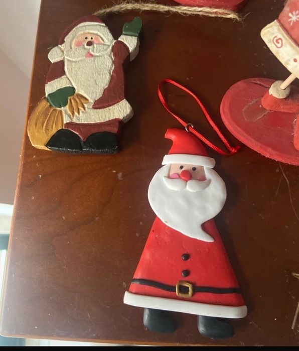 Várias decorações de Natal