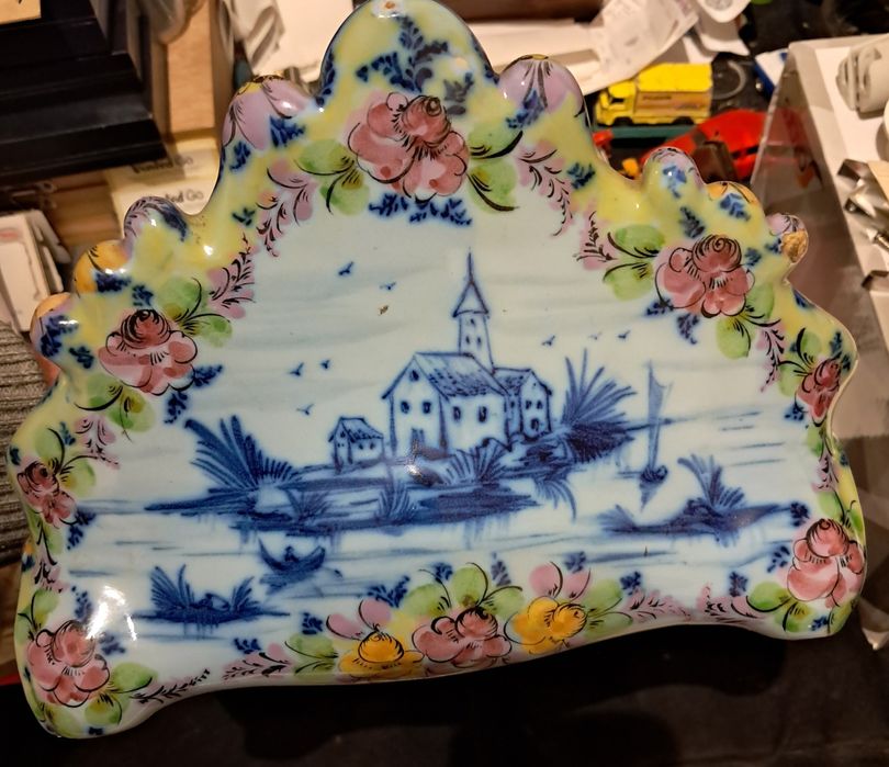 Tinteiro Antigo da E.P.L Alcobaça, Pintado à Mão