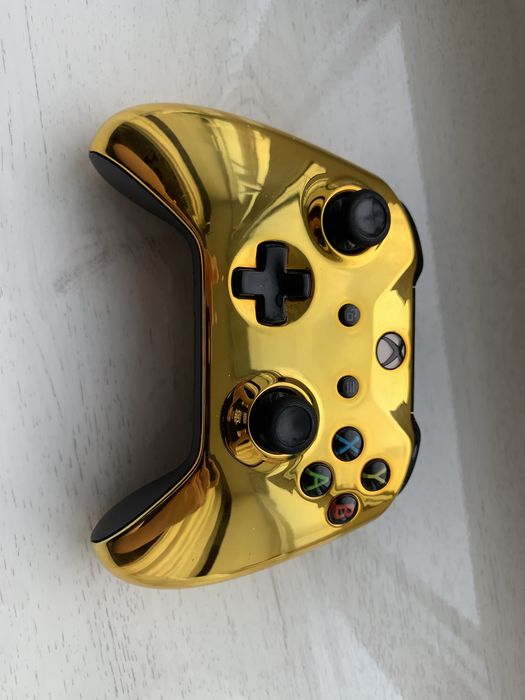 Геймпад Xbox One Gold Chrome Custom Controllers UK