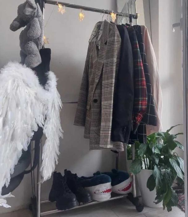 Компактная Double Clother Hose удобная и большая стойка для одежды