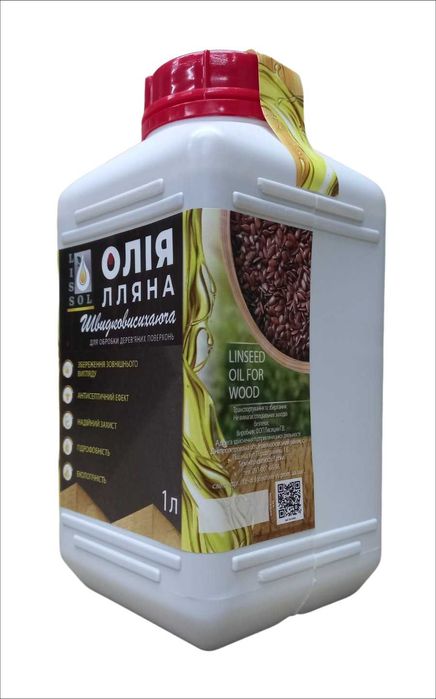 Швидковисихаюча лляна олія льняное масло для дерева