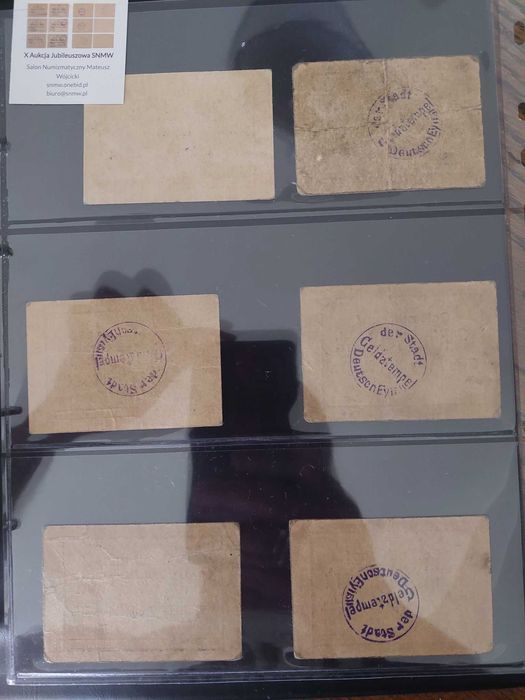 Notgeldy  Iława (Deutsch Eylau) 6szt