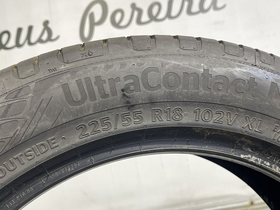 Pneus 225-55r18 Continental como novos